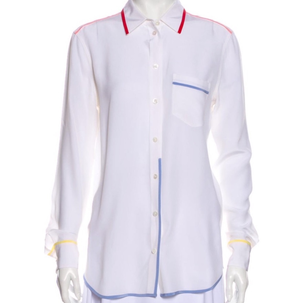 Equipment silk button up
